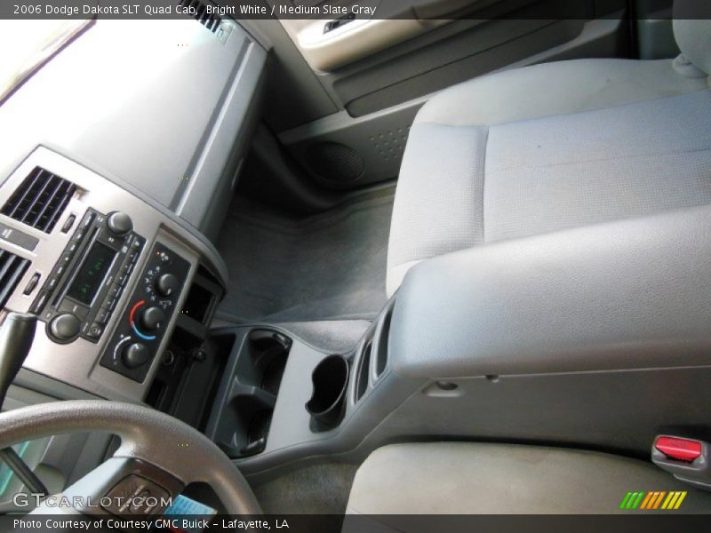 Bright White / Medium Slate Gray 2006 Dodge Dakota SLT Quad Cab