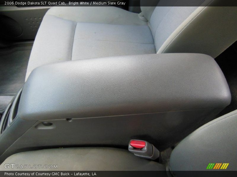 Bright White / Medium Slate Gray 2006 Dodge Dakota SLT Quad Cab