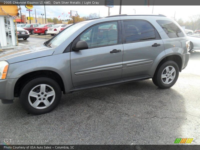 Dark Silver Metallic / Light Gray 2005 Chevrolet Equinox LS AWD