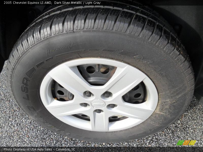 Dark Silver Metallic / Light Gray 2005 Chevrolet Equinox LS AWD