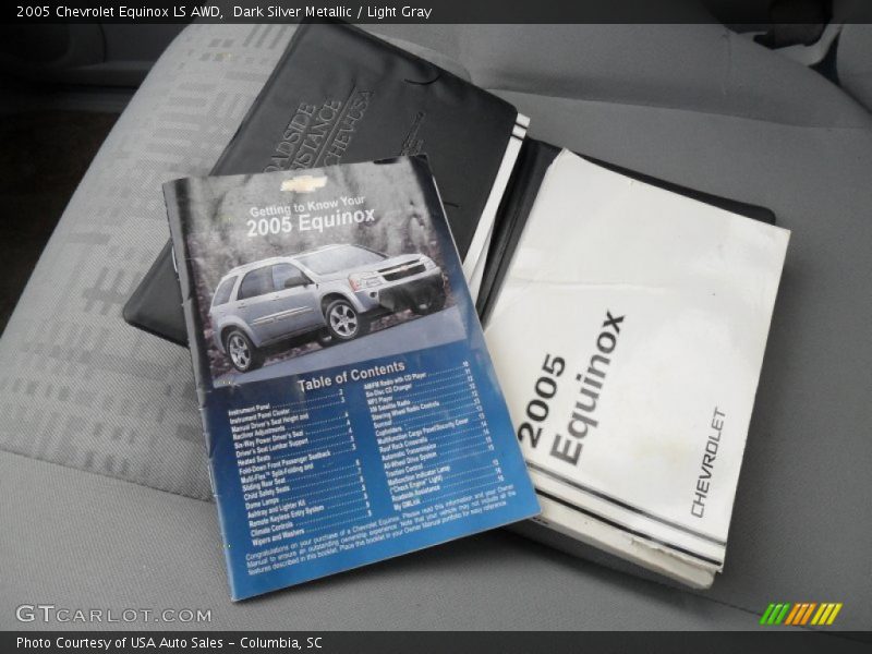 Dark Silver Metallic / Light Gray 2005 Chevrolet Equinox LS AWD