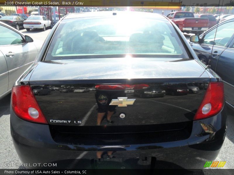 Black / Gray 2008 Chevrolet Cobalt LS Sedan