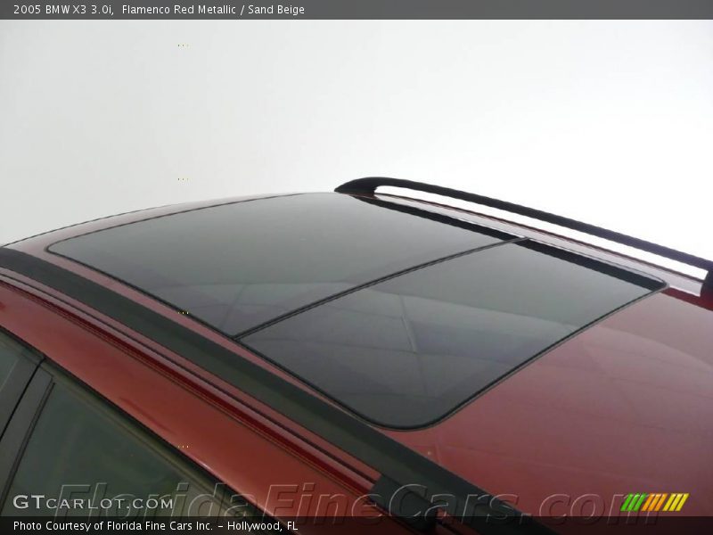 Flamenco Red Metallic / Sand Beige 2005 BMW X3 3.0i