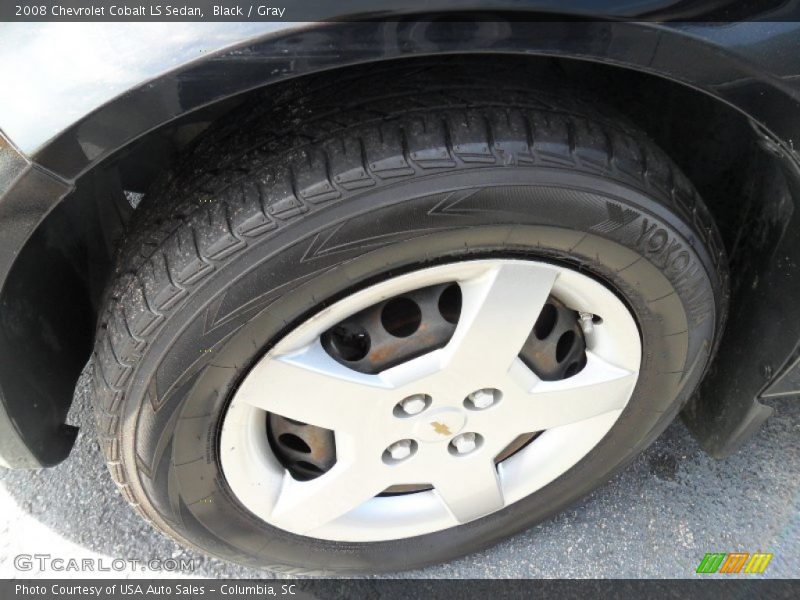 Black / Gray 2008 Chevrolet Cobalt LS Sedan