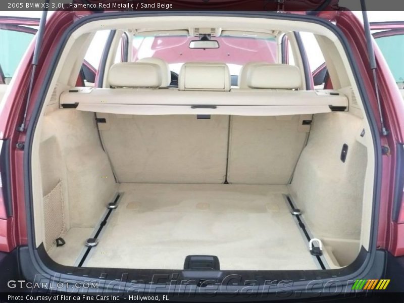 Flamenco Red Metallic / Sand Beige 2005 BMW X3 3.0i