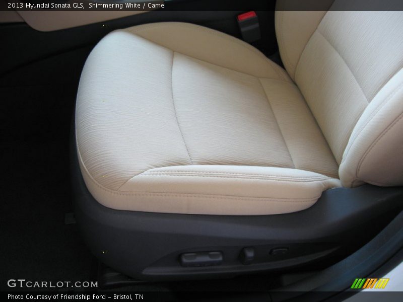 Shimmering White / Camel 2013 Hyundai Sonata GLS
