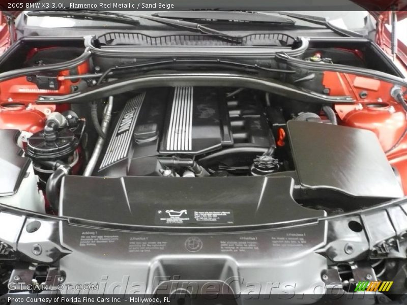 Flamenco Red Metallic / Sand Beige 2005 BMW X3 3.0i
