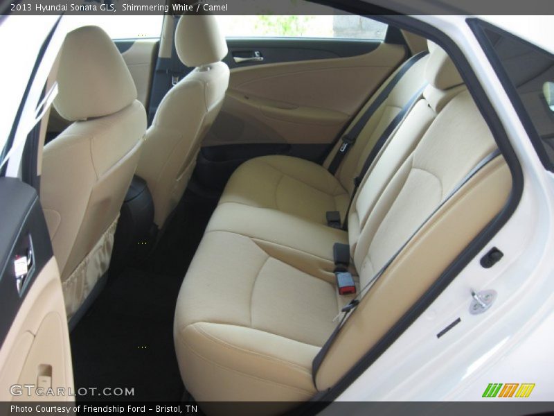 Shimmering White / Camel 2013 Hyundai Sonata GLS