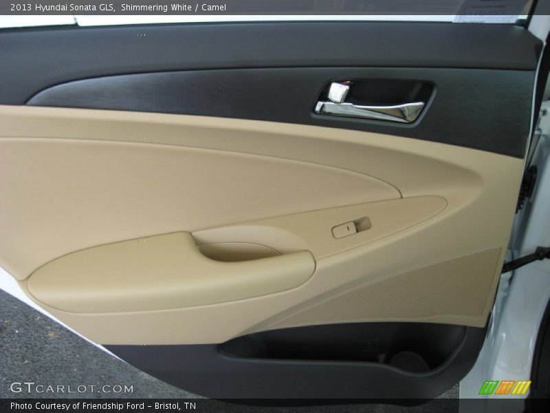 Shimmering White / Camel 2013 Hyundai Sonata GLS