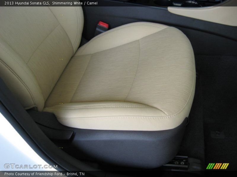 Shimmering White / Camel 2013 Hyundai Sonata GLS