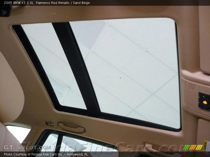 Flamenco Red Metallic / Sand Beige 2005 BMW X3 3.0i