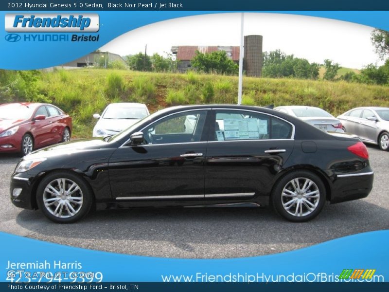 Black Noir Pearl / Jet Black 2012 Hyundai Genesis 5.0 Sedan