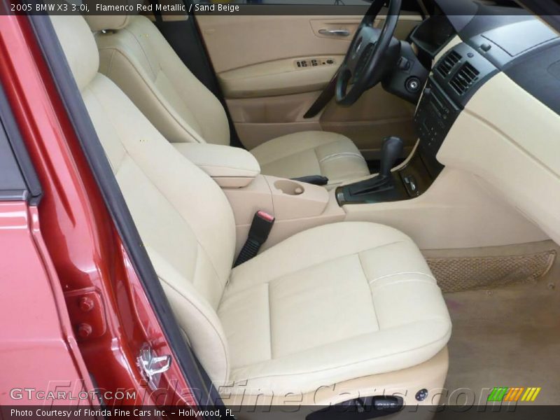 Flamenco Red Metallic / Sand Beige 2005 BMW X3 3.0i