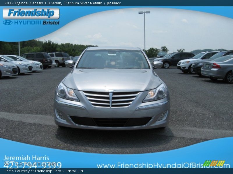 Platinum Silver Metallic / Jet Black 2012 Hyundai Genesis 3.8 Sedan