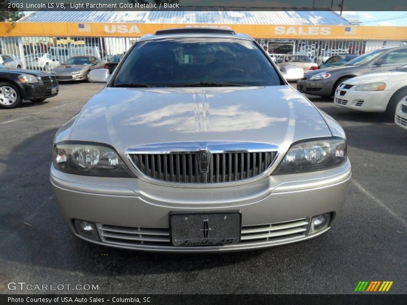 Light Parchment Gold Metallic / Black 2003 Lincoln LS V8