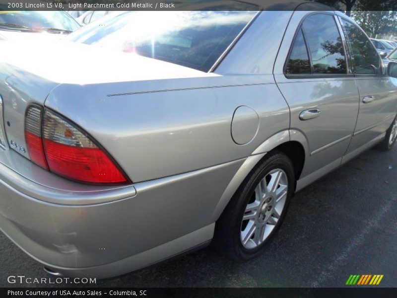 Light Parchment Gold Metallic / Black 2003 Lincoln LS V8