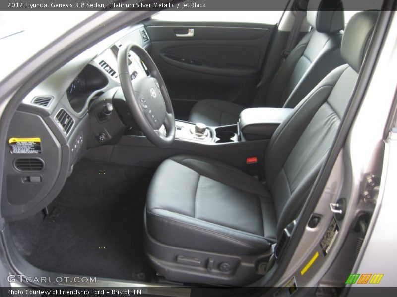 Platinum Silver Metallic / Jet Black 2012 Hyundai Genesis 3.8 Sedan