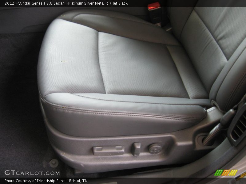 Platinum Silver Metallic / Jet Black 2012 Hyundai Genesis 3.8 Sedan