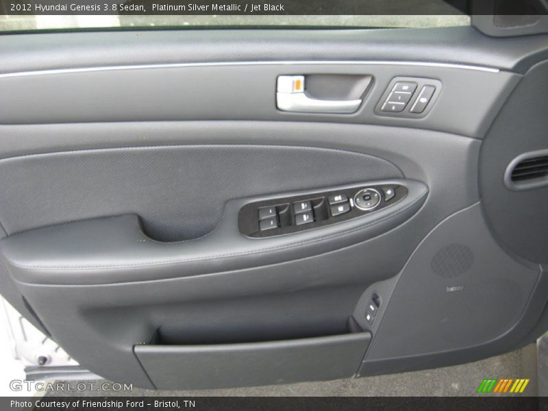 Platinum Silver Metallic / Jet Black 2012 Hyundai Genesis 3.8 Sedan