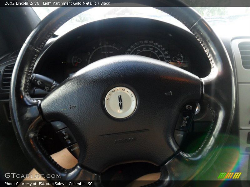 Light Parchment Gold Metallic / Black 2003 Lincoln LS V8