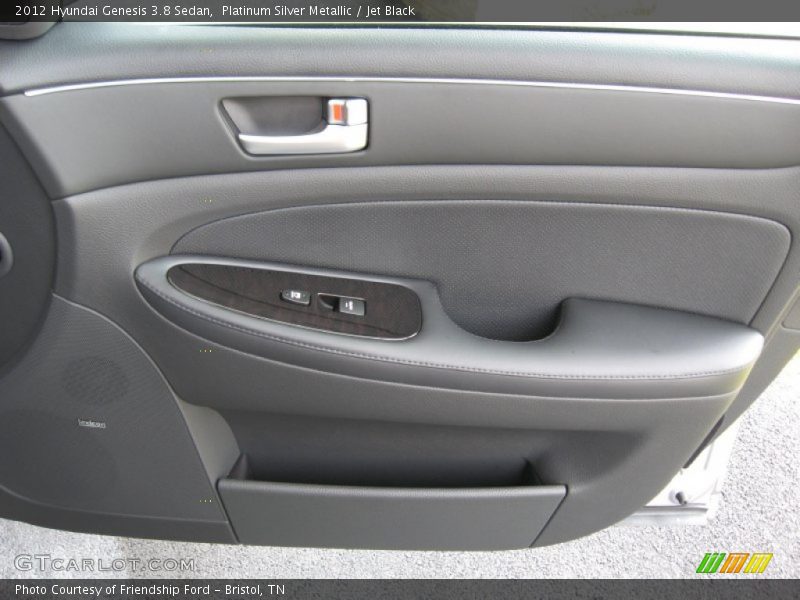 Platinum Silver Metallic / Jet Black 2012 Hyundai Genesis 3.8 Sedan