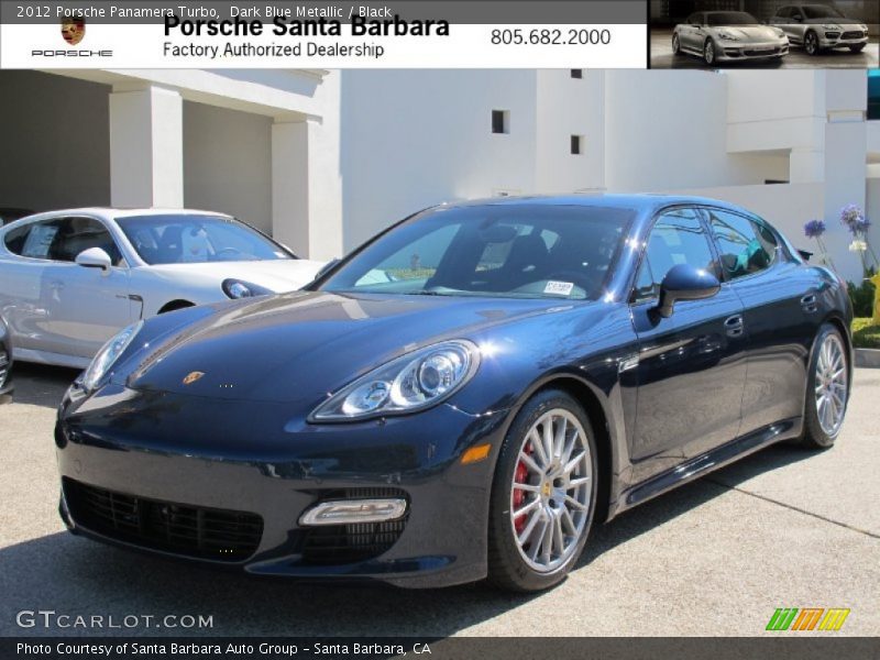 Dark Blue Metallic / Black 2012 Porsche Panamera Turbo