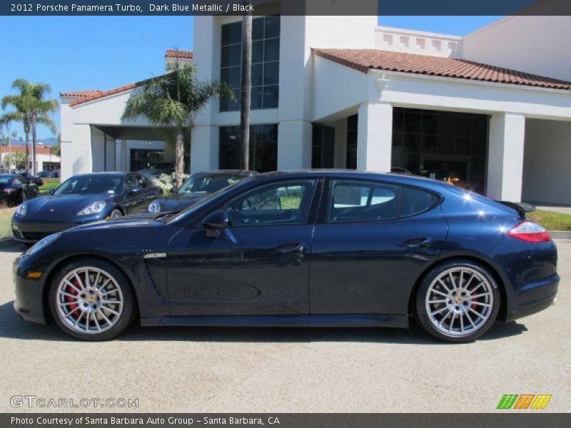 Dark Blue Metallic / Black 2012 Porsche Panamera Turbo