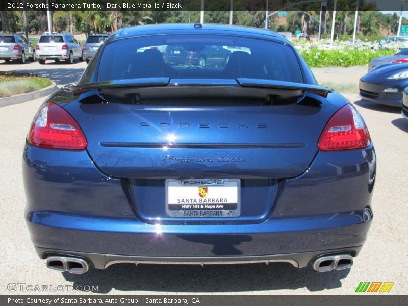 Dark Blue Metallic / Black 2012 Porsche Panamera Turbo
