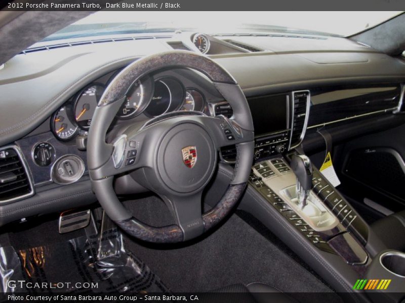 Dark Blue Metallic / Black 2012 Porsche Panamera Turbo