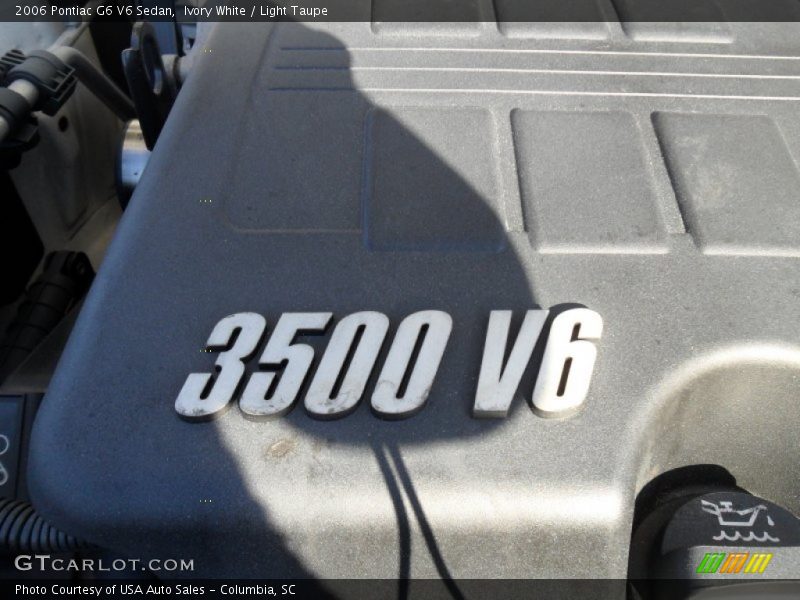 Ivory White / Light Taupe 2006 Pontiac G6 V6 Sedan