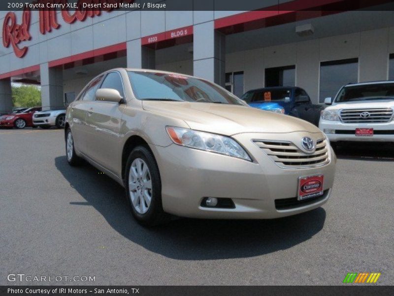 Desert Sand Metallic / Bisque 2009 Toyota Camry XLE