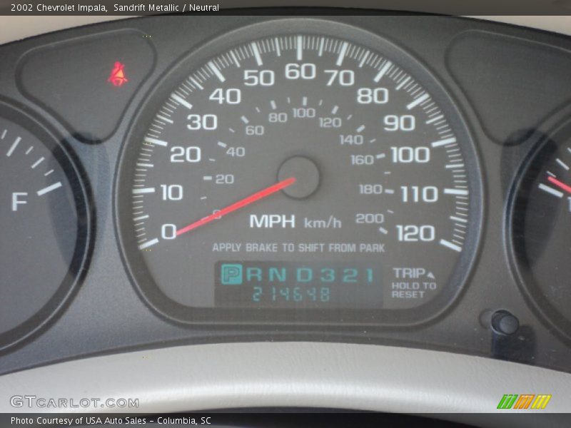 Sandrift Metallic / Neutral 2002 Chevrolet Impala
