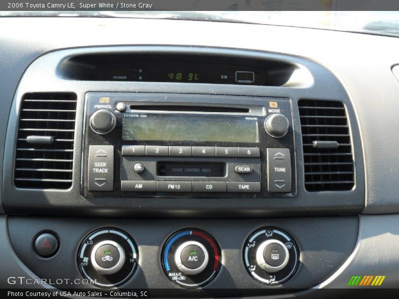 Super White / Stone Gray 2006 Toyota Camry LE