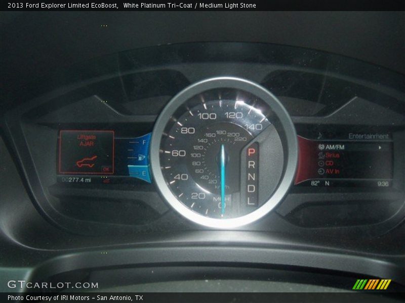White Platinum Tri-Coat / Medium Light Stone 2013 Ford Explorer Limited EcoBoost