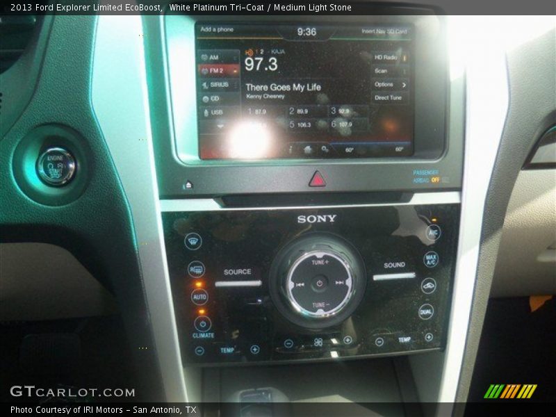 White Platinum Tri-Coat / Medium Light Stone 2013 Ford Explorer Limited EcoBoost