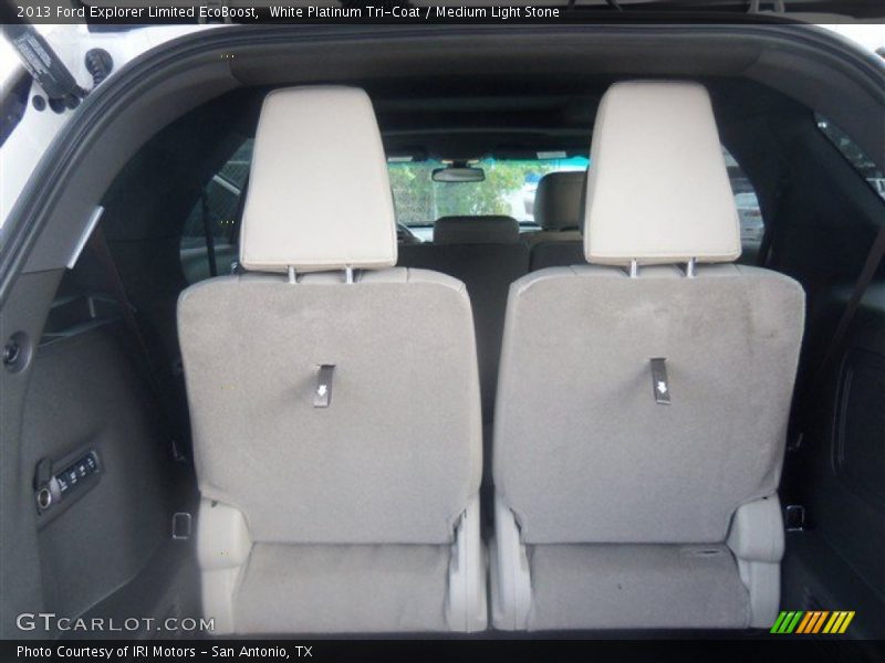White Platinum Tri-Coat / Medium Light Stone 2013 Ford Explorer Limited EcoBoost