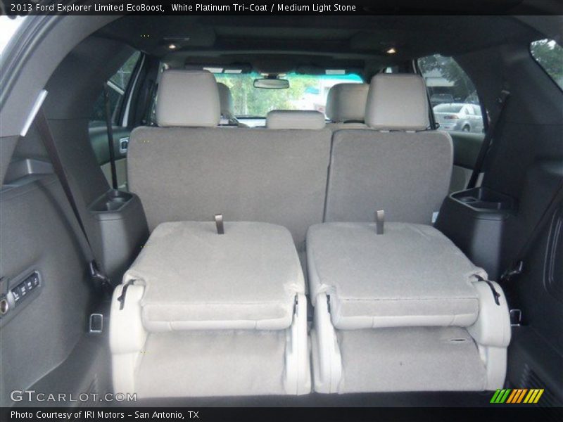 White Platinum Tri-Coat / Medium Light Stone 2013 Ford Explorer Limited EcoBoost