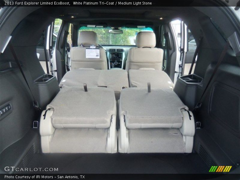 White Platinum Tri-Coat / Medium Light Stone 2013 Ford Explorer Limited EcoBoost