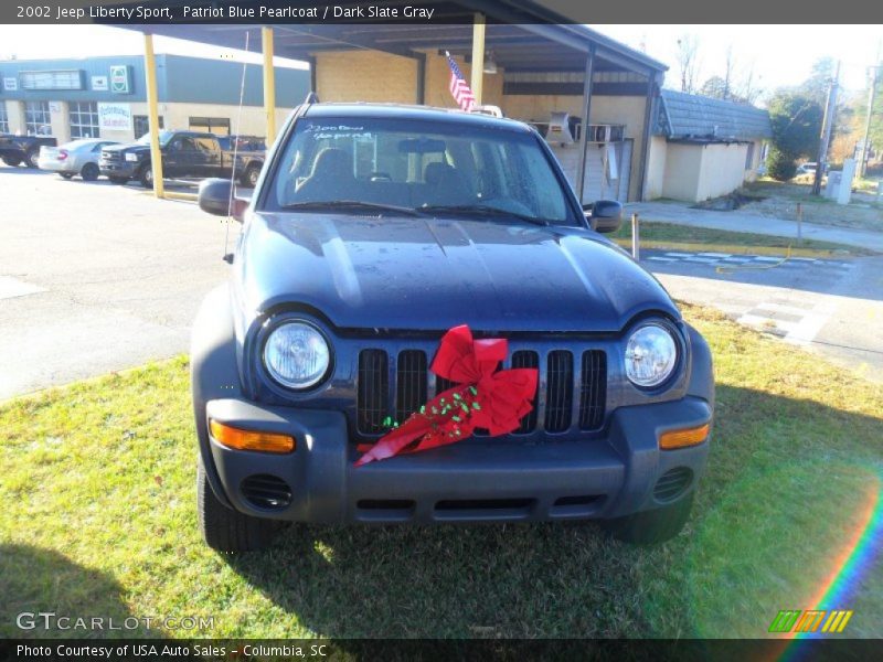 Patriot Blue Pearlcoat / Dark Slate Gray 2002 Jeep Liberty Sport