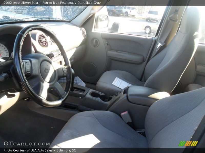 Patriot Blue Pearlcoat / Dark Slate Gray 2002 Jeep Liberty Sport