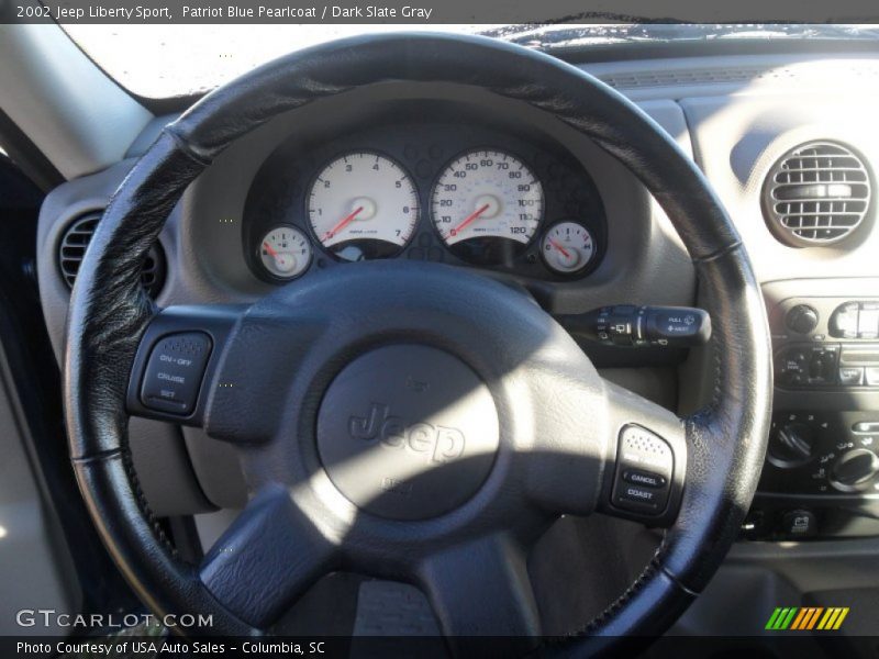 Patriot Blue Pearlcoat / Dark Slate Gray 2002 Jeep Liberty Sport