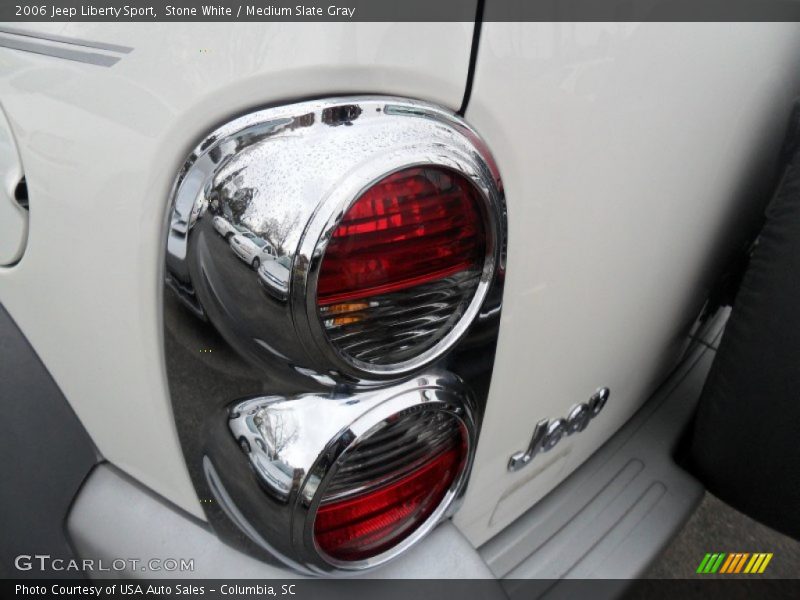 Stone White / Medium Slate Gray 2006 Jeep Liberty Sport