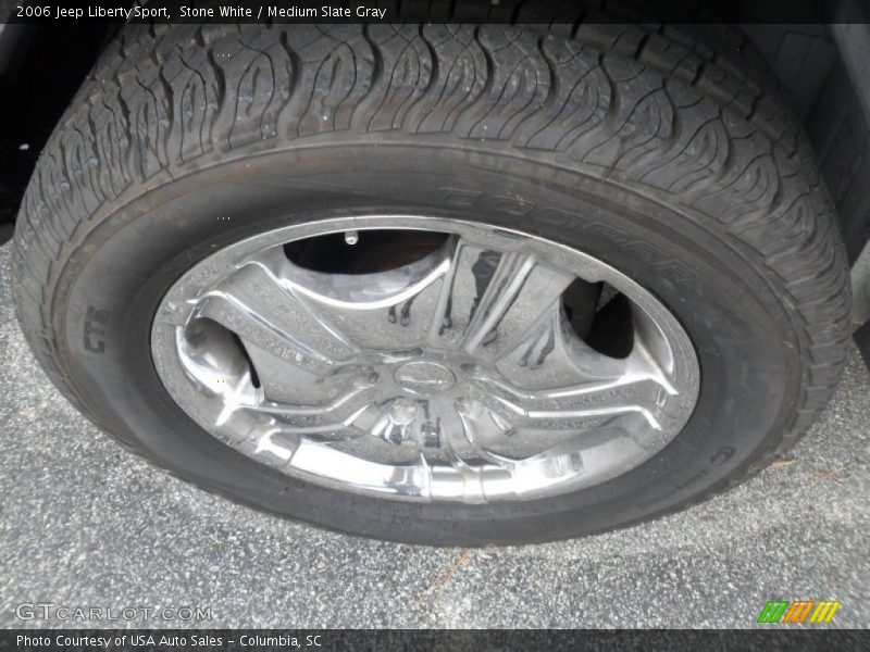 Stone White / Medium Slate Gray 2006 Jeep Liberty Sport