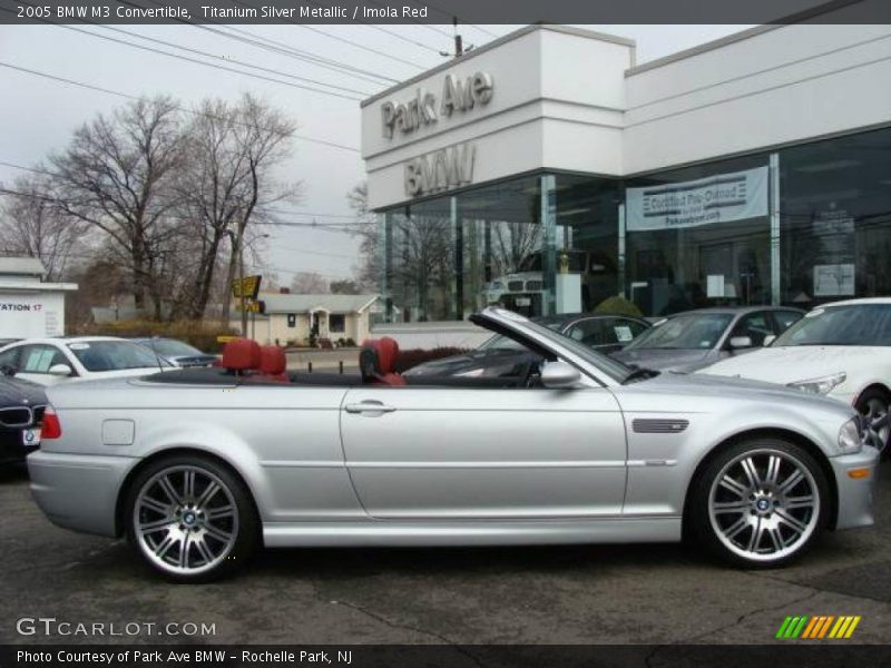 Titanium Silver Metallic / Imola Red 2005 BMW M3 Convertible