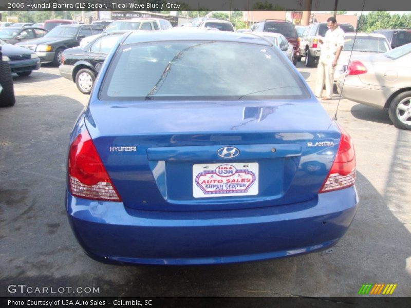 Tidal Wave Blue / Gray 2006 Hyundai Elantra GLS Sedan