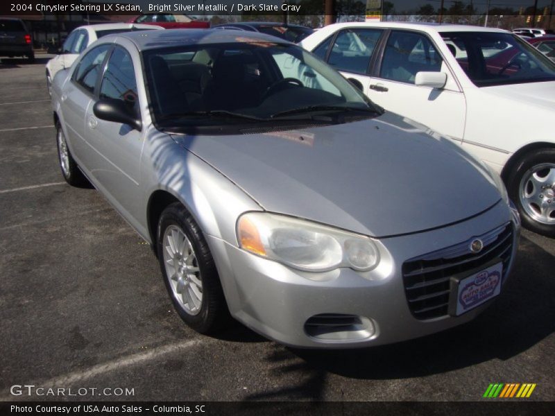 Bright Silver Metallic / Dark Slate Gray 2004 Chrysler Sebring LX Sedan