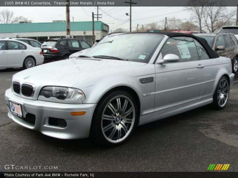 Titanium Silver Metallic / Imola Red 2005 BMW M3 Convertible