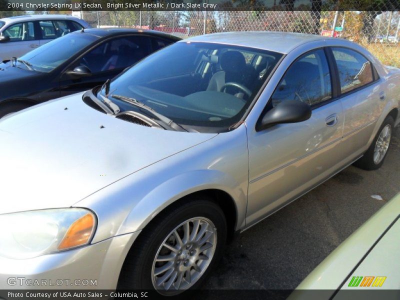 Bright Silver Metallic / Dark Slate Gray 2004 Chrysler Sebring LX Sedan