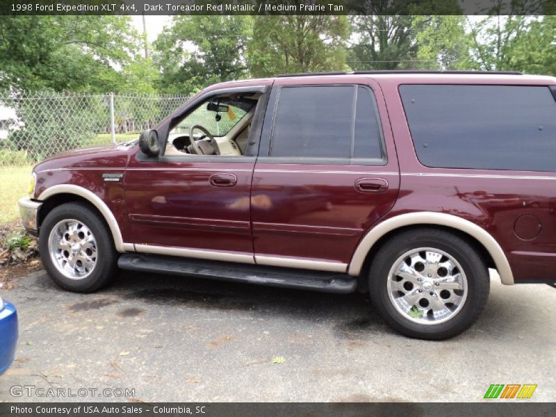 Dark Toreador Red Metallic / Medium Prairie Tan 1998 Ford Expedition XLT 4x4