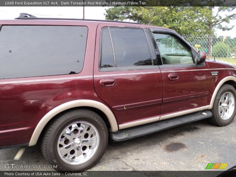 Dark Toreador Red Metallic / Medium Prairie Tan 1998 Ford Expedition XLT 4x4
